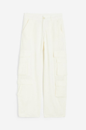 Cargohose aus Leinenmix