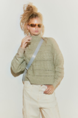 Rollkragenpullover aus Strukturstrick CHF 30.95