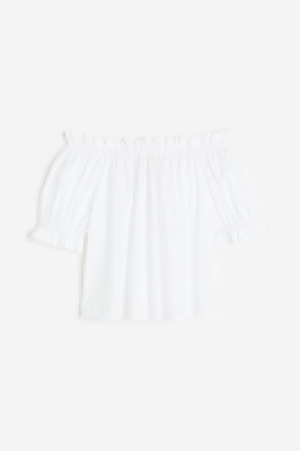 Schulterfreies Shirt mit Volantbesatz CHF 24.95