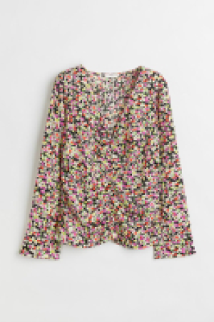 HM  Bluse mit Raffung