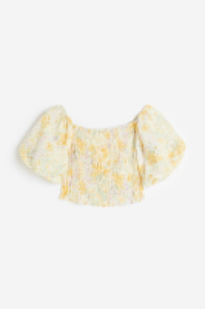 Gesmoktes Off-Shoulder-Shirt