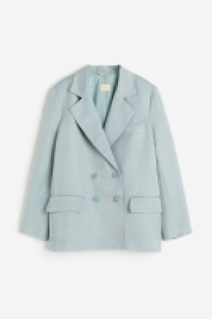 HM  Zweireihiger Blazer aus Leinenmix