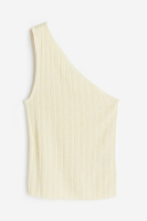 HM  One-Shoulder-Top in Rippstrick