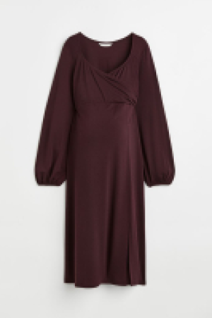 MAMA Jerseykleid im Wickelschnitt