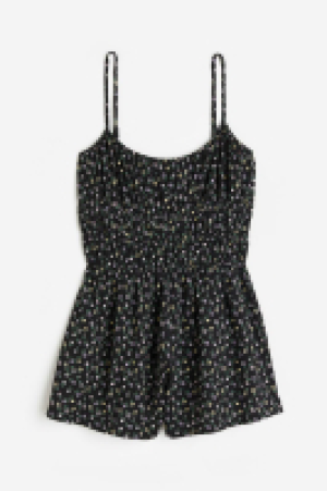 HM  Kurzer Jumpsuit aus gecrinkeltem Jersey