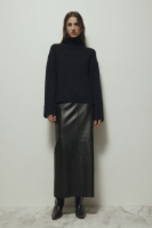 Pullover aus Wollmischung mit Turtleneck