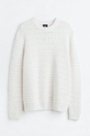 HM  Pullover in Strukturstrick Regular Fit