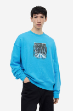 Sweatshirt mit Print Relaxed Fit