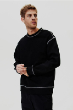 HM  Sweatshirt mit Waffelstruktur in Loose Fit