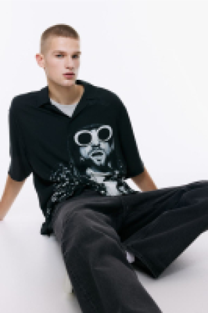 HM  Bedrucktes Freizeithemd Relaxed Fit