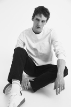Langarmshirt aus Jersey in Regular Fit