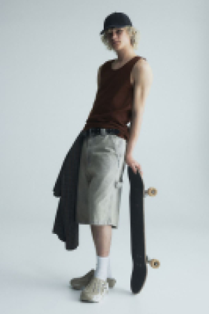 Geripptes Tanktop in Slim Fit CHF 12.95