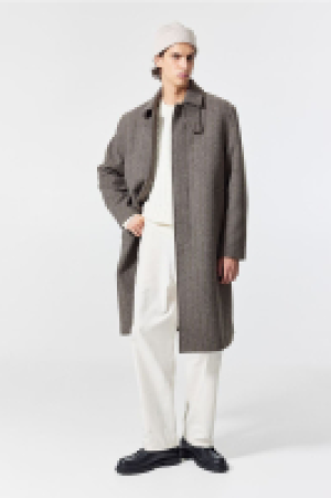 Car Coat aus Wollmix Loose Fit