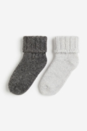 HM  2er-Pack Socken aus Wollmix