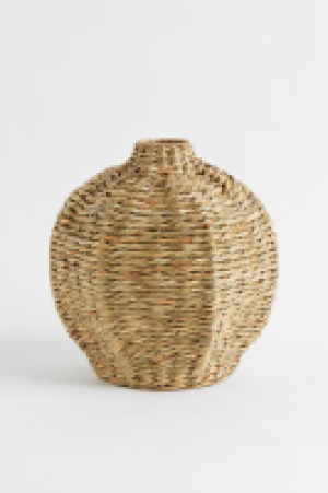 HM  Handgefertigte Vase aus Seegras