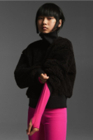 Sport-Sweatshirt aus Teddyfleece