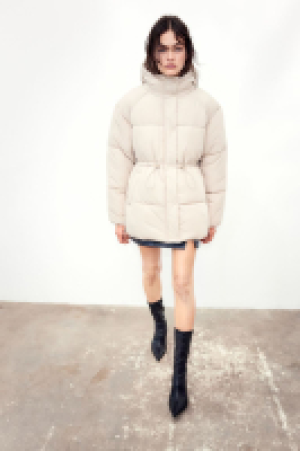 Puffer-Jacke mit Tunnelzug