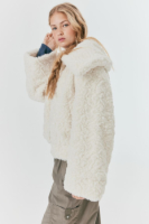 Jacke aus Teddyfleece