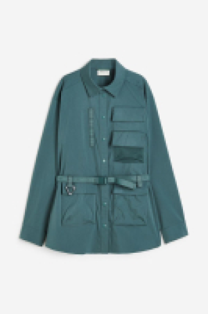 Wasserabweisende Bluse mit Gürtel