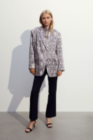 Oversized Blazer aus Satin