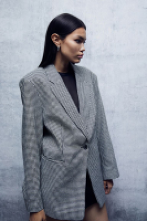 Oversized Twill-Blazer