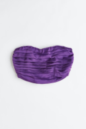 Kurzes plissiertes Bandeau-Top