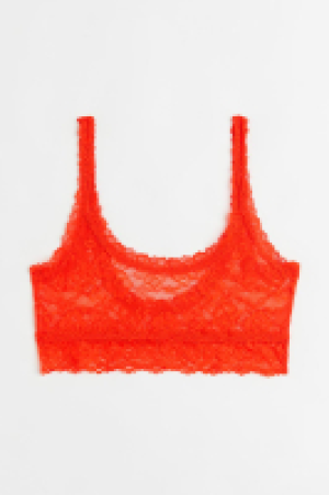 HM  Unwattiertes BH-Top aus Spitze