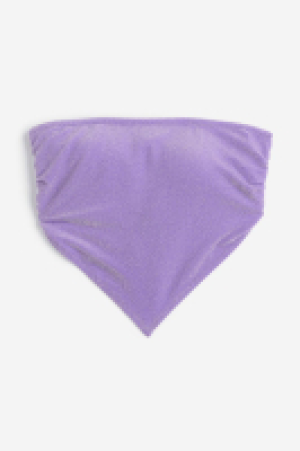 HM  Wattiertes Bandeau-Bikinitop