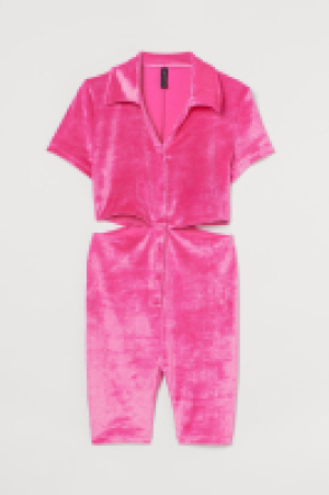 Jumpsuit aus Velours