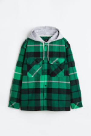 HM  Overshirt mit Kapuze