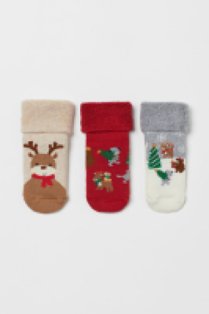 HM  3er-Pack Frotteesocken