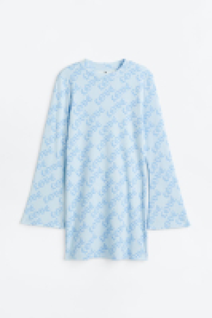 HM  Jerseykleid mit Trompetenärmeln