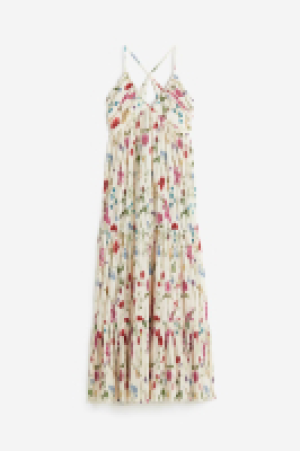HM  Plissiertes Maxikleid