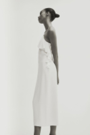 Slipkleid mit Volantbesatz