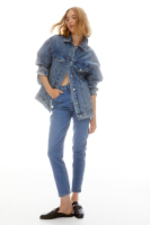 Slim Mom High Ankle Jeans