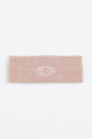 HM  Geripptes Stirnband mit Stickerei