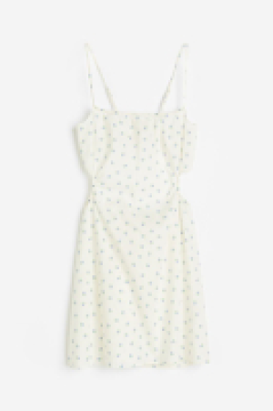 Strandkleid aus Popeline mit Cut-outs