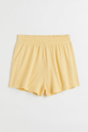 Shorts aus Leinenmix