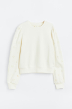 Sweatshirt mit Broderie Anglaise CHF 25.95