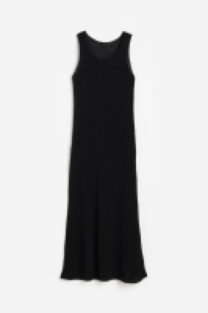 HM  Geripptes Kleid aus Seidenmix