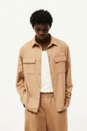 Overshirt aus Twill in Regular Fit