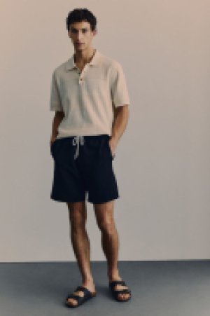 Shorts mit Waffelstruktur in Regular Fit CHF 30.95