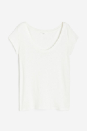 HM  T-Shirt aus Leinenmix