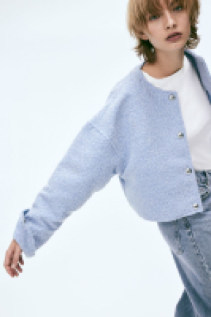 Oversized Jacke mit Knopfleiste
