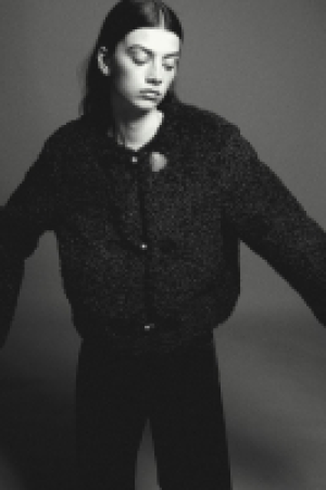 Kurze Jacke aus Teddyfleece