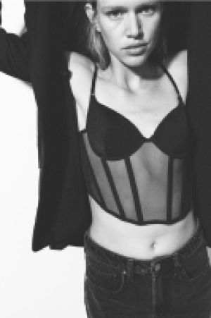 HM  Wattiertes Bustier