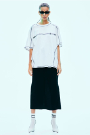 Eleganter Maxijupe aus Twill