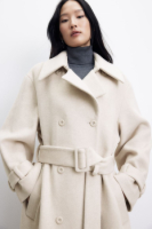 Trenchcoat aus Wollmix