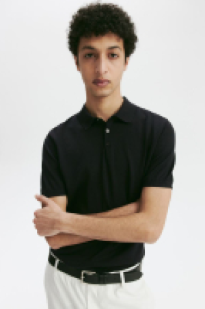 HM  Poloshirt aus Seidenmix in Slim Fit