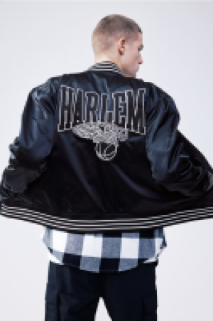 Baseballjacke aus Satin